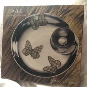 Towle Silver Papillion Collection Serving Bowl Set